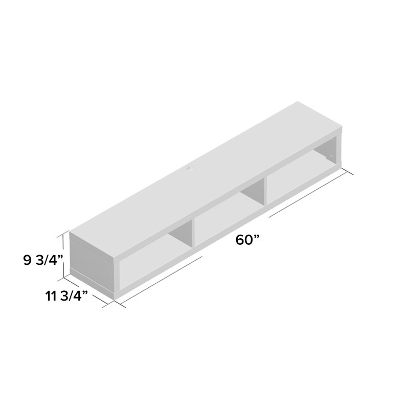 Orren Ellis Moats Wall Mounted TV Stand for TVs up to 69" & Reviews